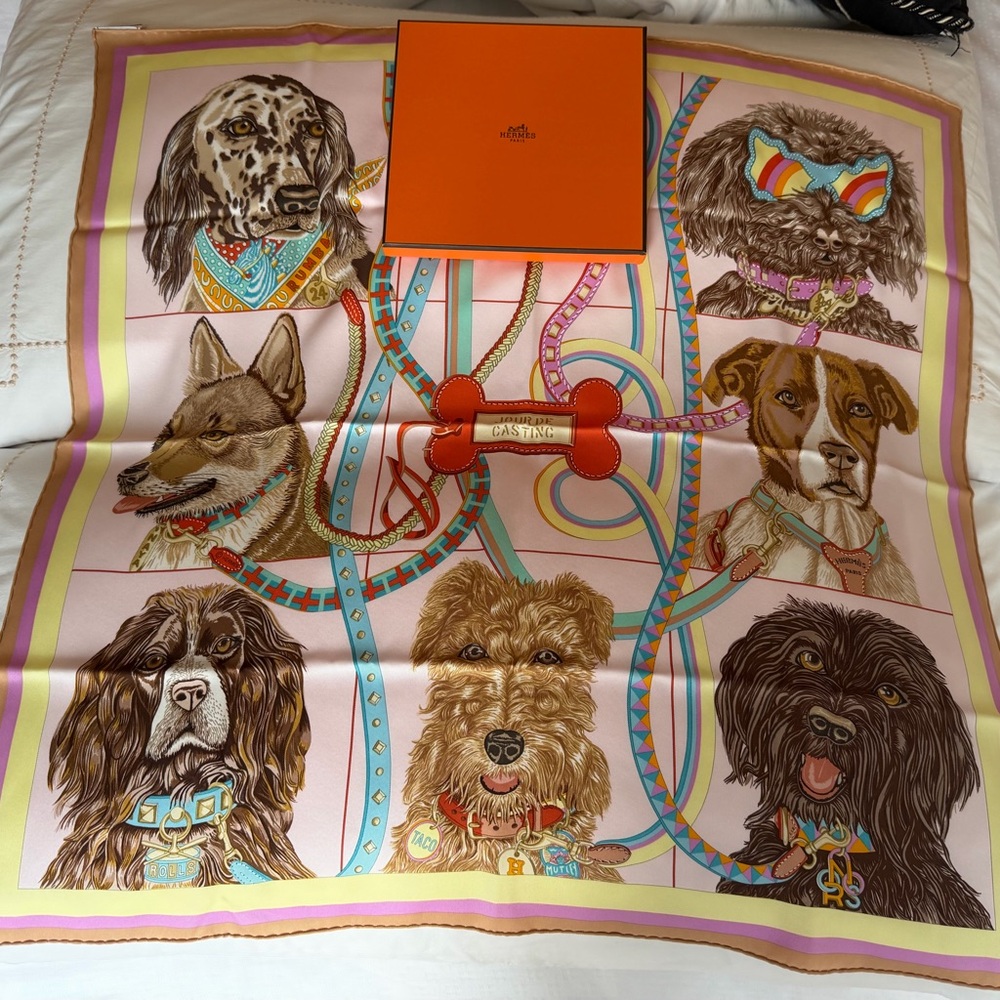 Hermes Jour de Casting scarf 70 - Picture 11 of 11